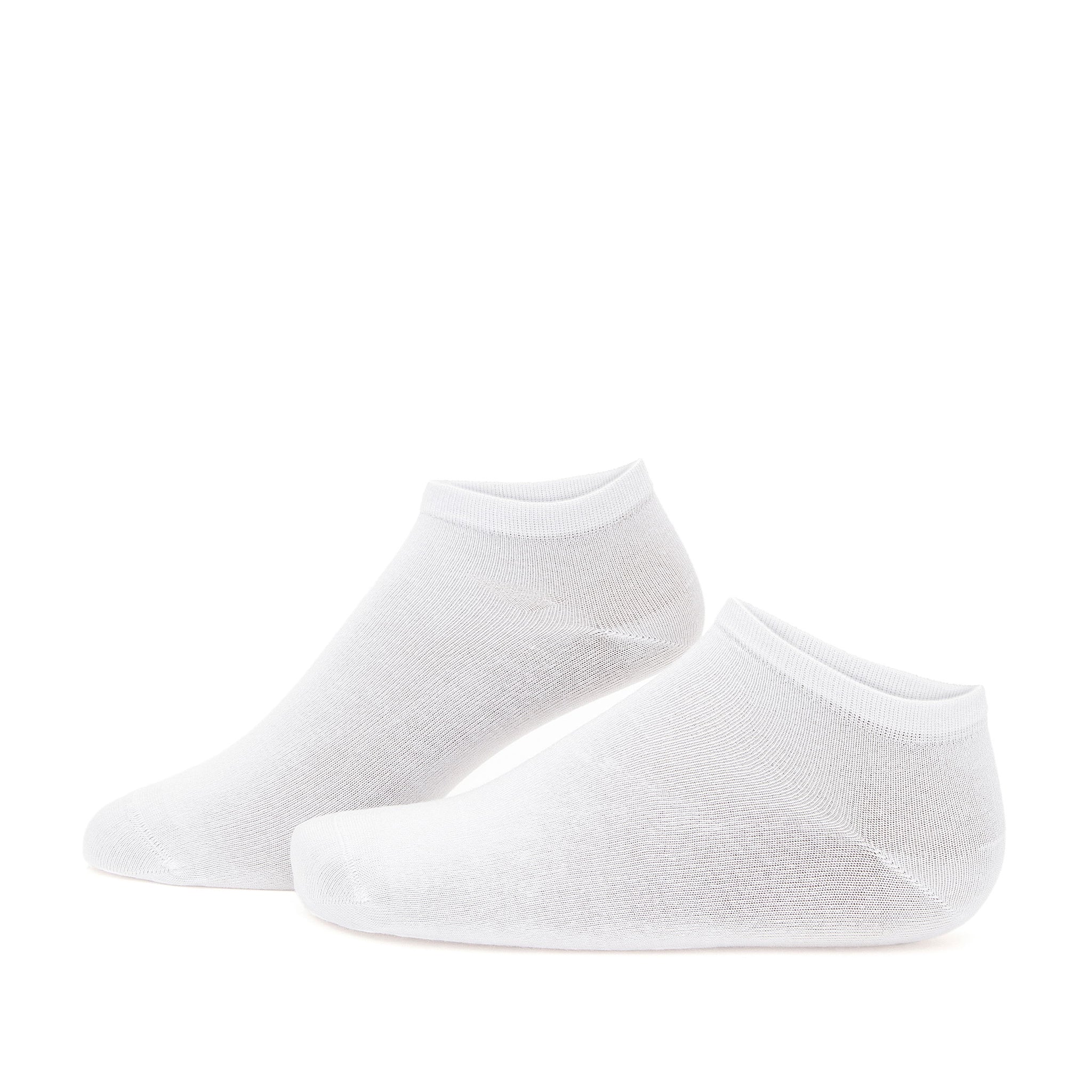 White Basic Bootie Socks