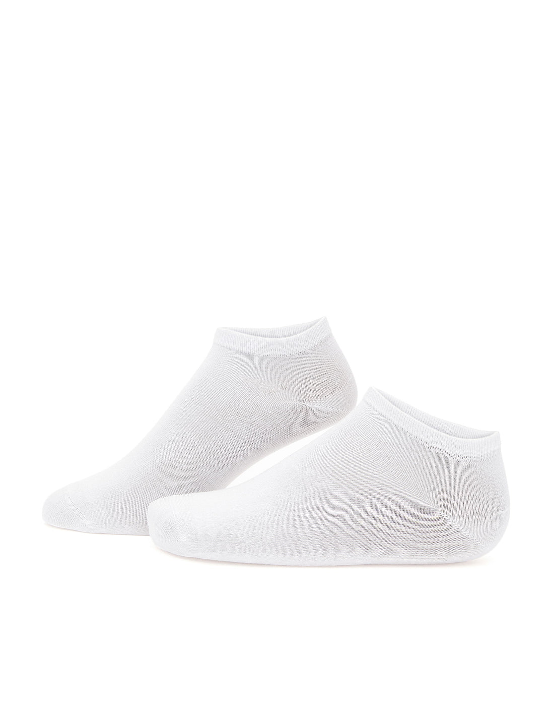 White Basic Bootie Socks