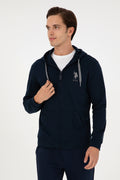 Men's Navy Blue Knitted Cardigan