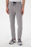 Men's Slim Fit Straight Leg Grey Sweatpants