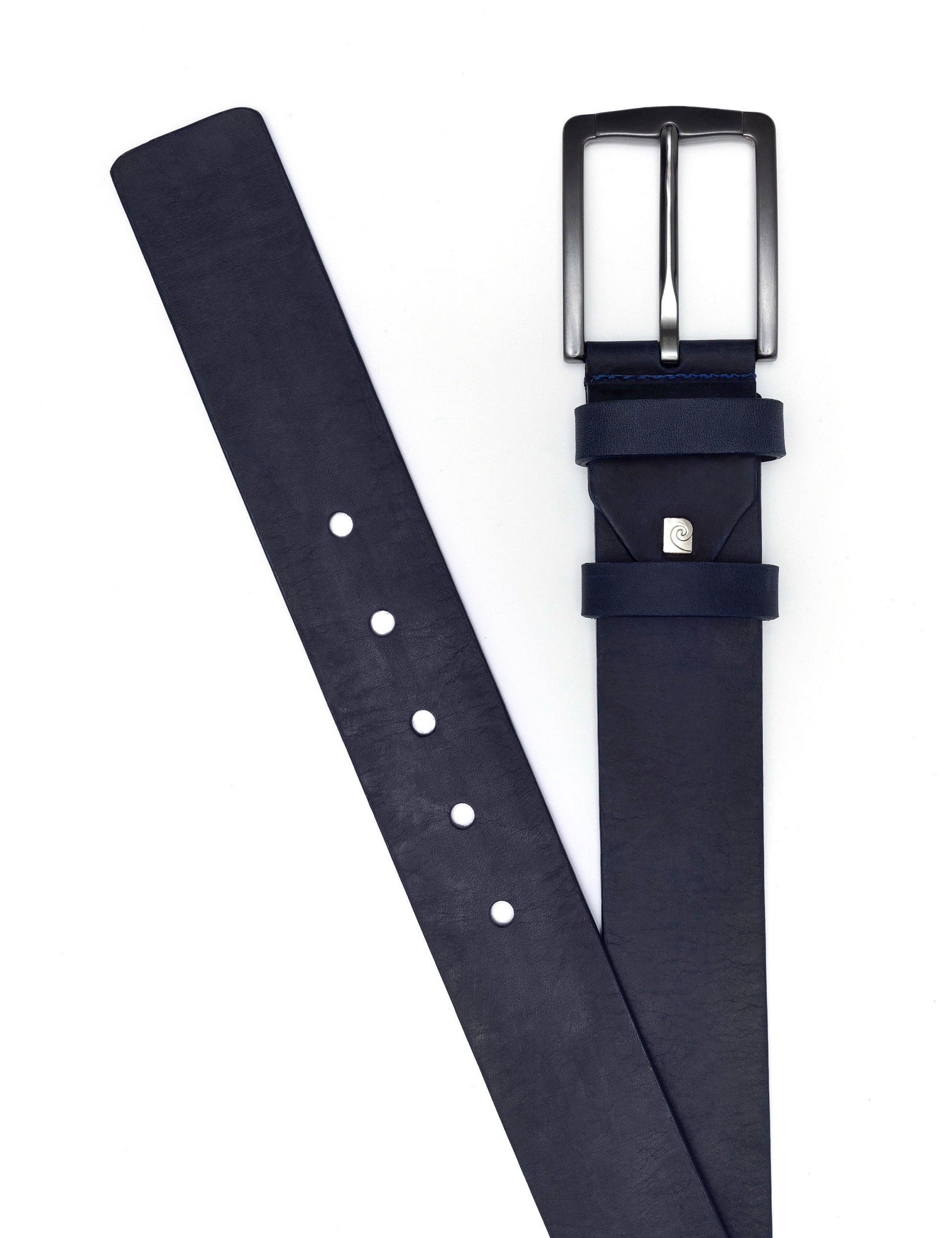 Navy Blue Denim Belt