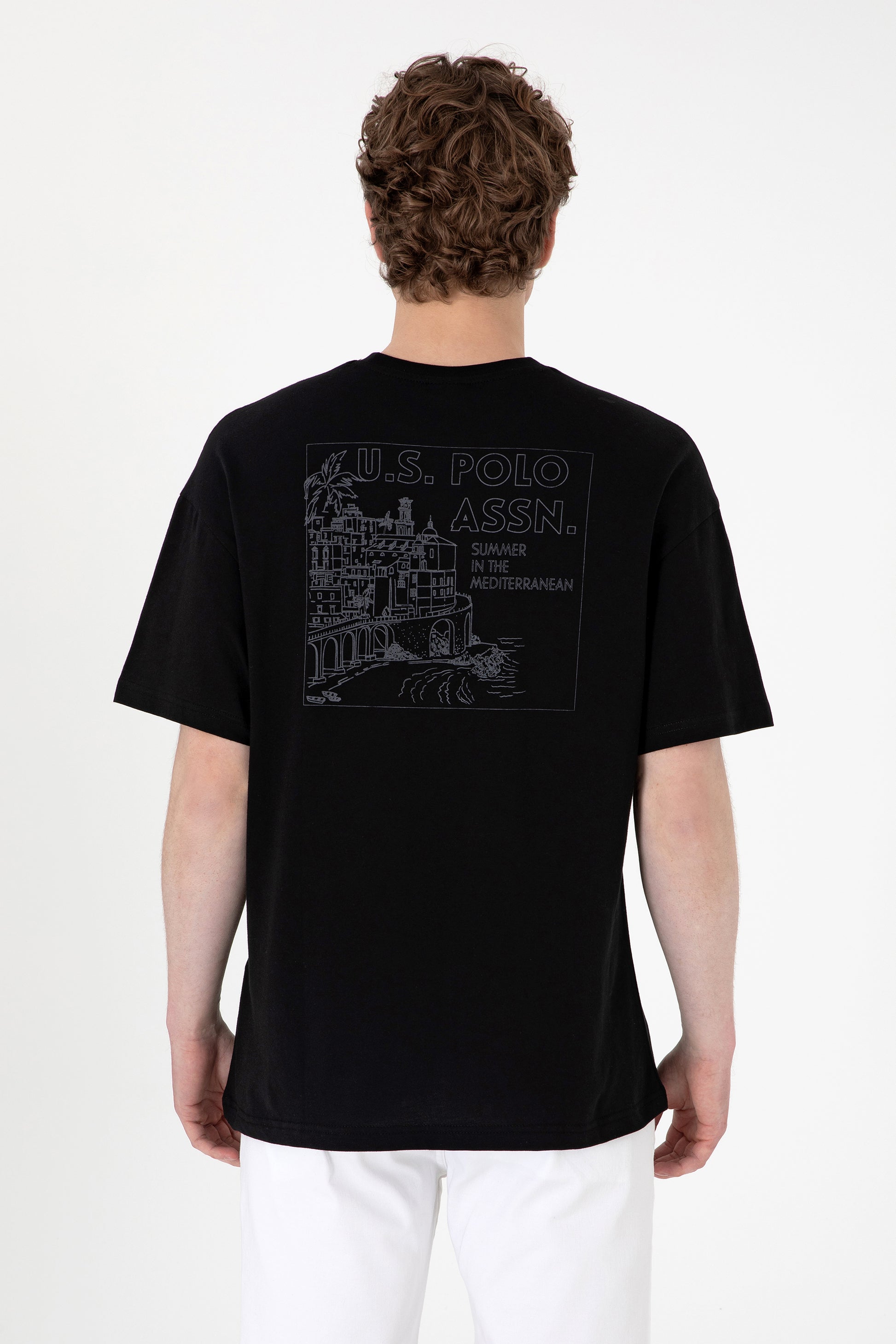 Men's Oversize Fit Crew Neck Black T-Shirt