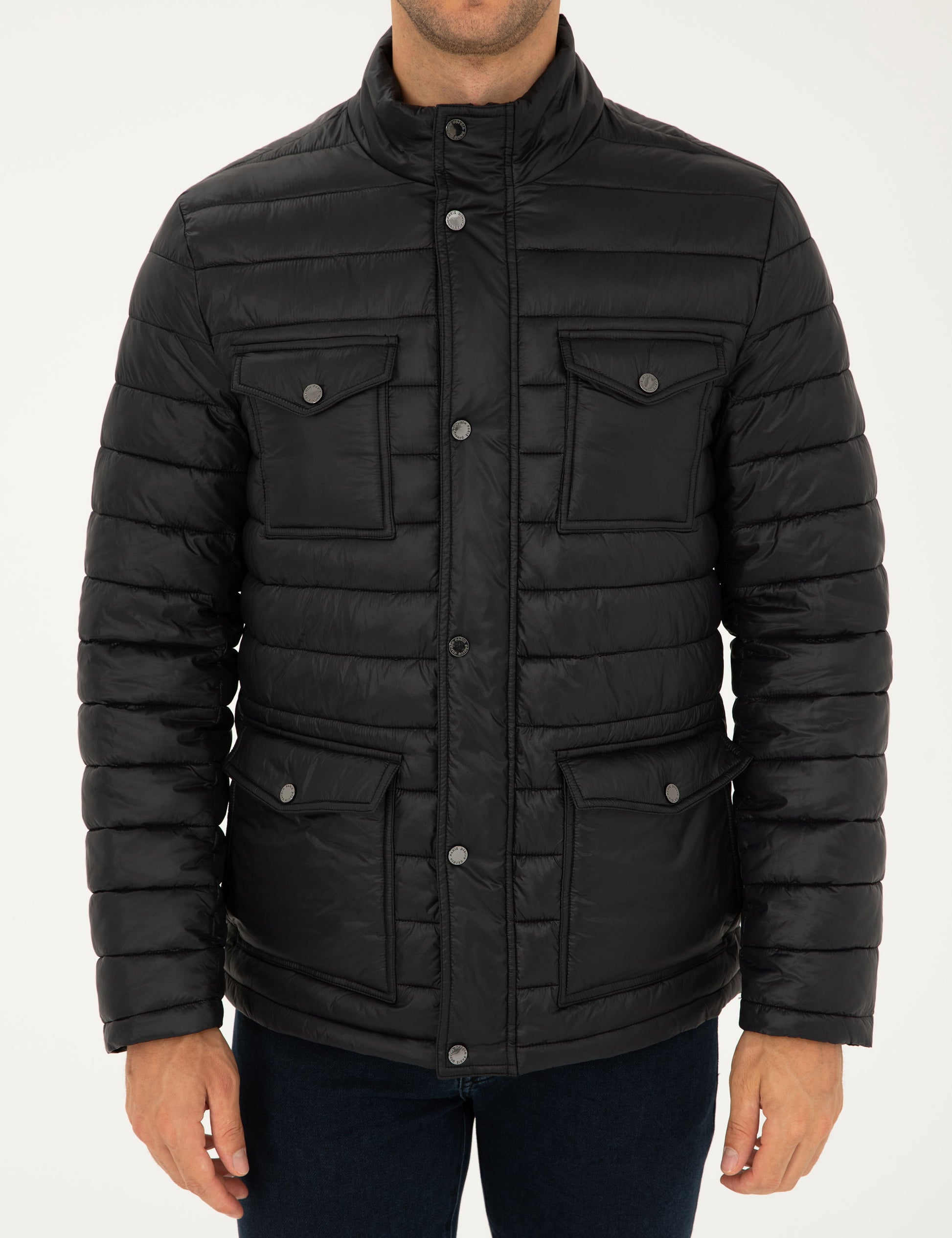 Black Quilted Coat