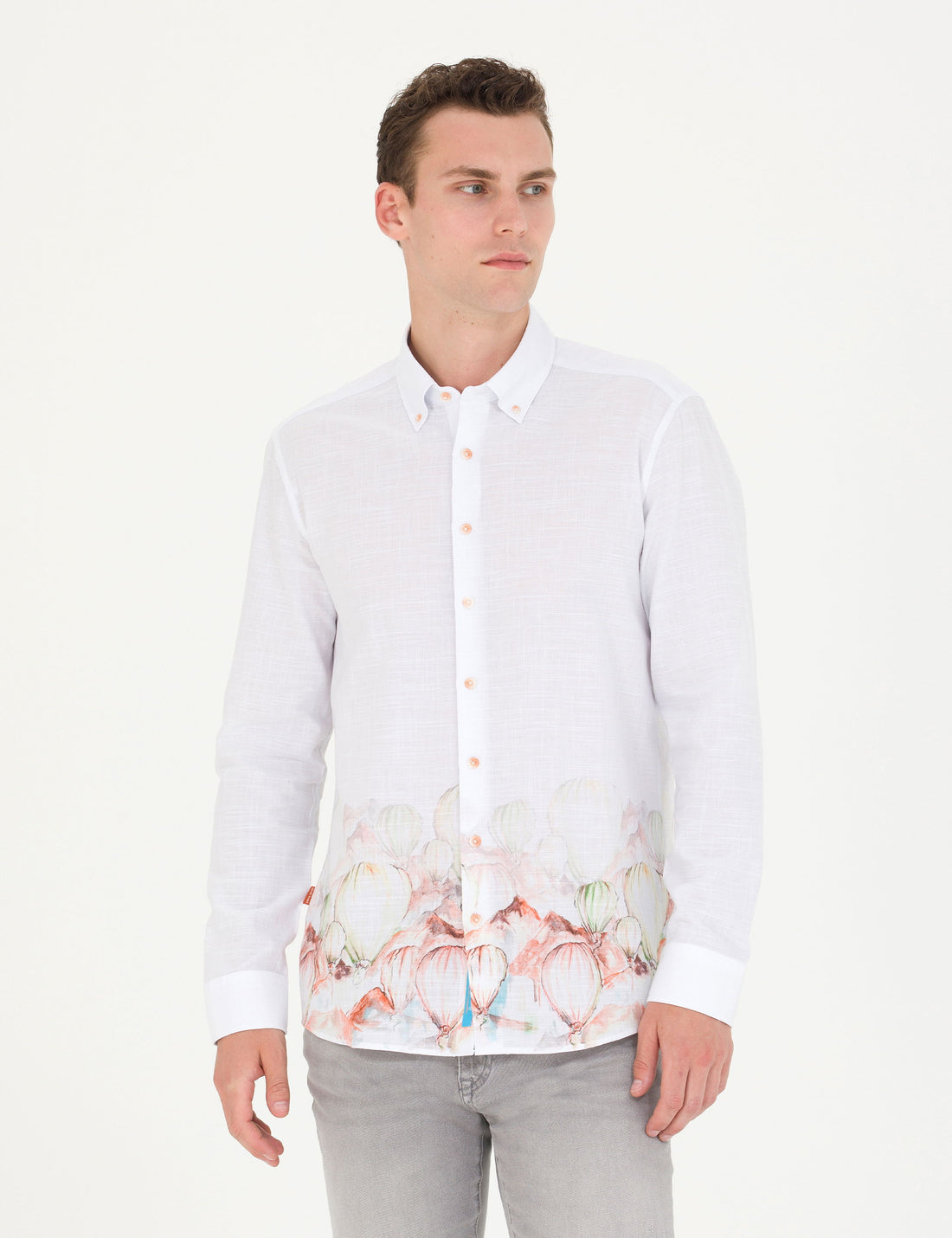 Light Green Regular Fit Long Sleeve Shirt