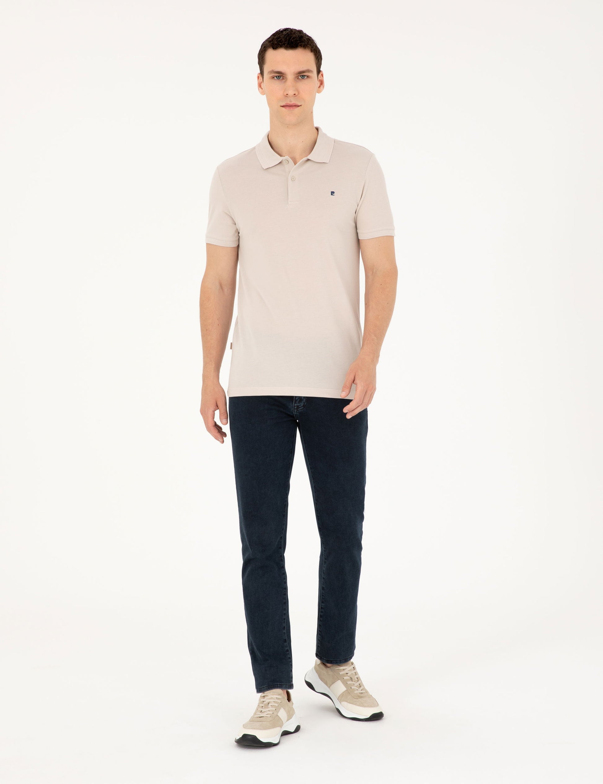 Stone Slim Fit Basic T-Shirt