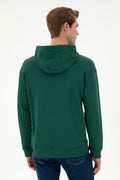 Men's Dark Green Basic Sweatshirt