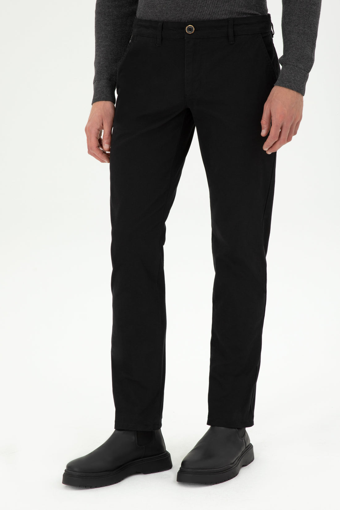 Men's Black Canvas Pants