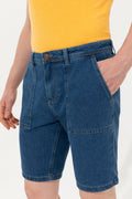 Men's Blue Jean Shorts