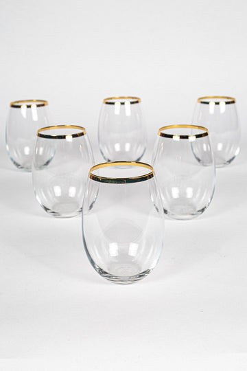 Astoria Gold Set of 6 Water Cups 350 Cc