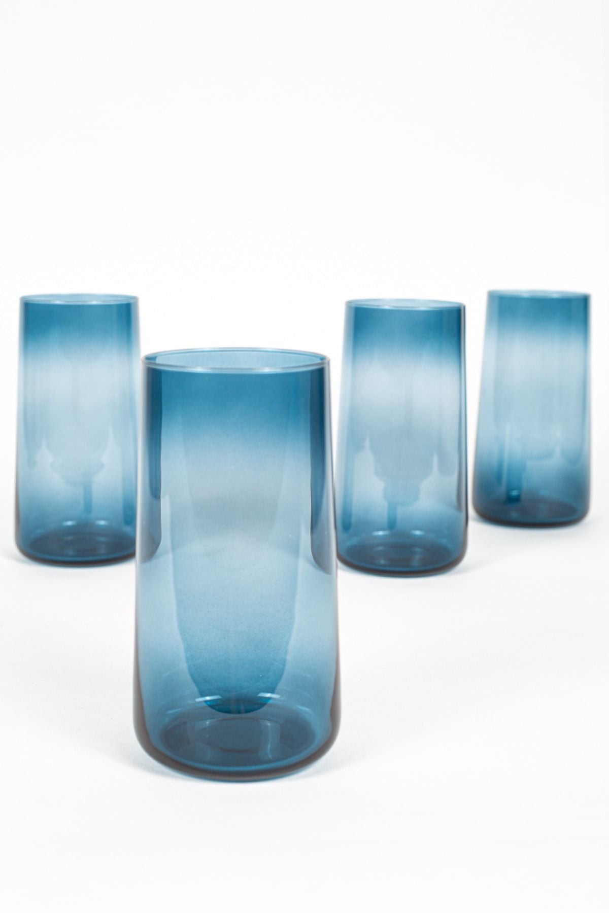 Shadow Set of 4 Soft Drinks Glass Blue 540 Cc