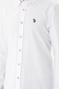 Men's White Long Sleeve Shirt