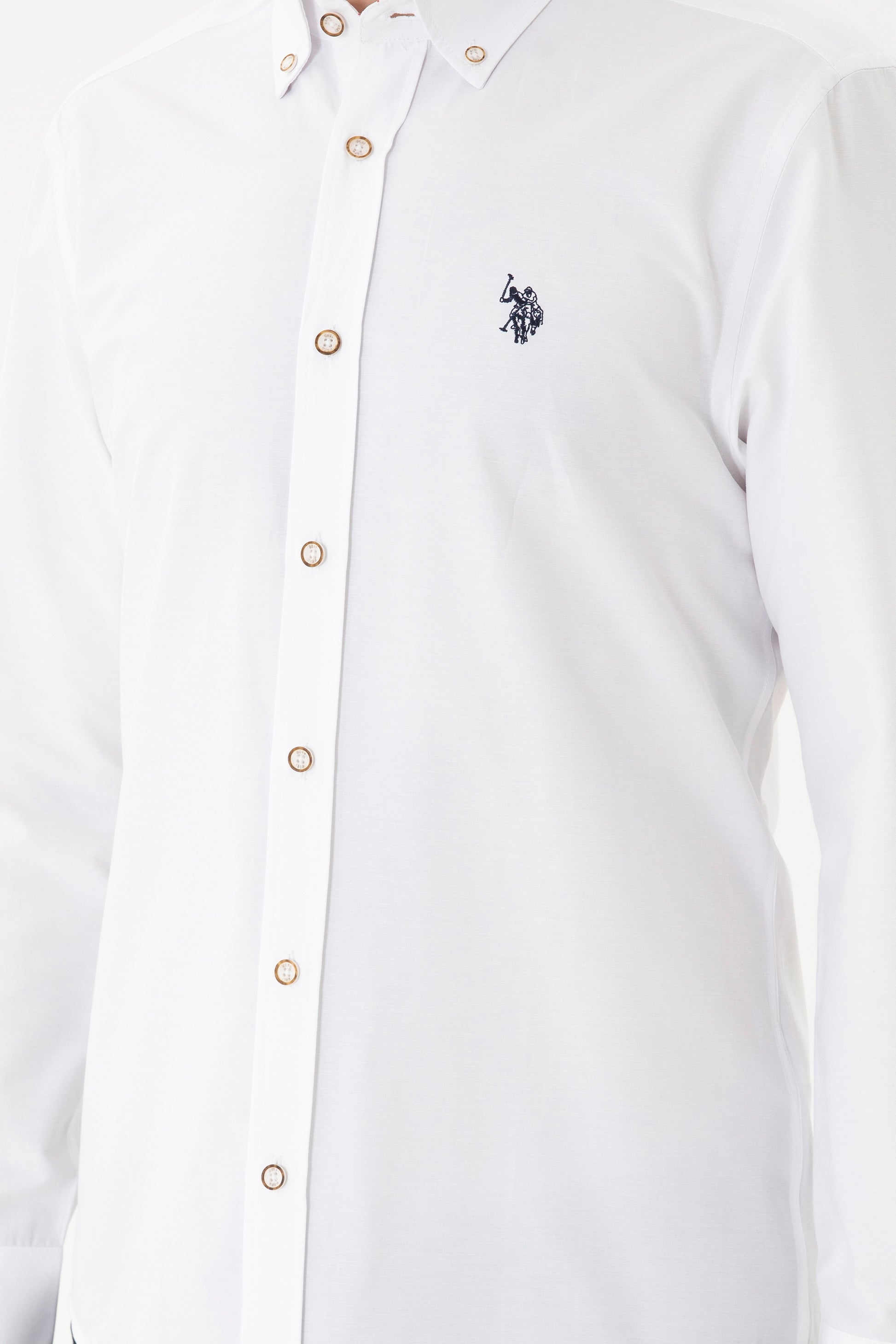 Men's White Long Sleeve Shirt