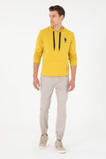 Men's Yellow Basic Sweatshirt