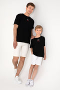 Men's Comfort Fit Crew Neck Black T-Shirt