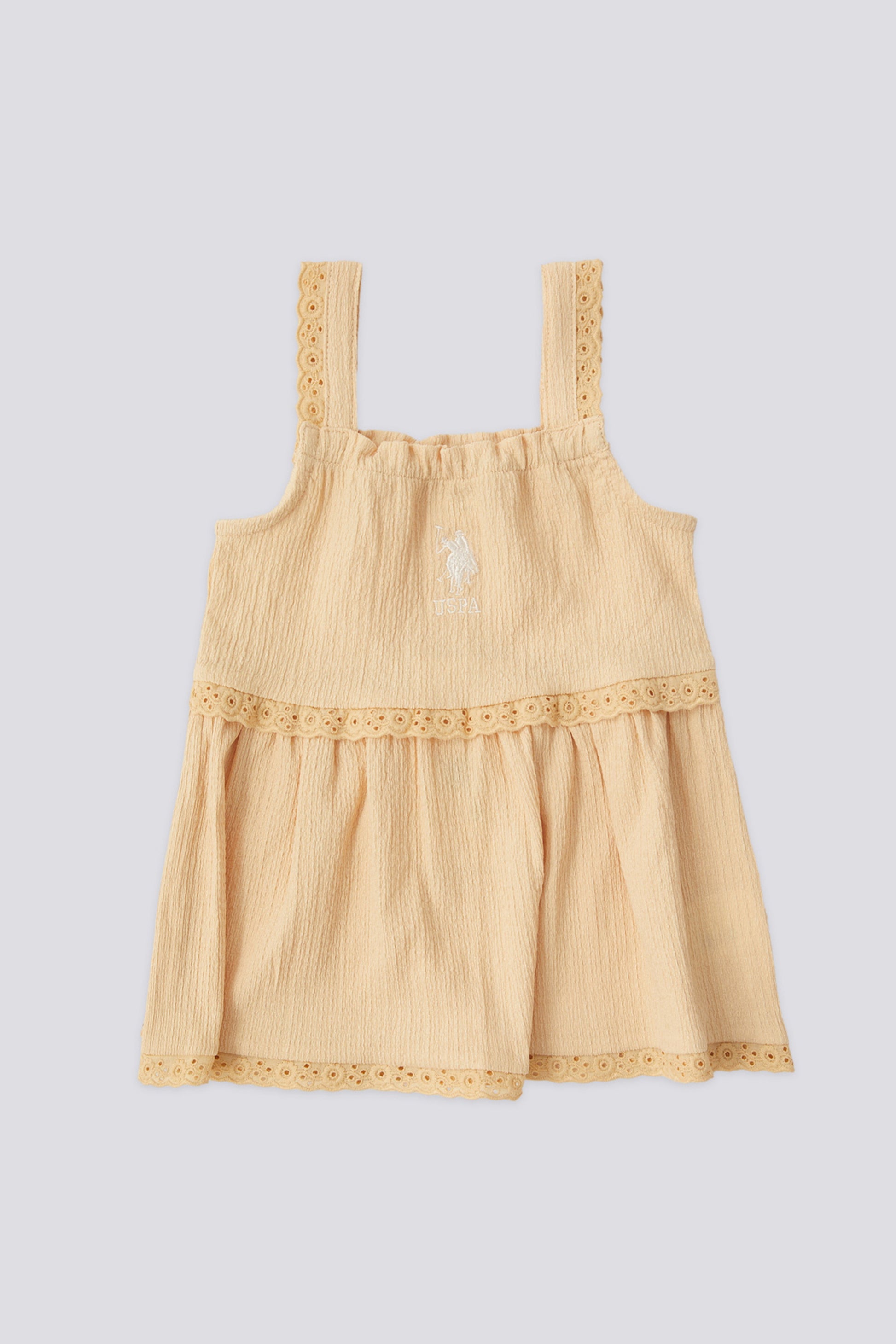 Baby Girl Yellow Strap Dress