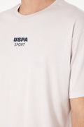 Men's Comfort Fit Crew Neck Light Grey T-Shirt