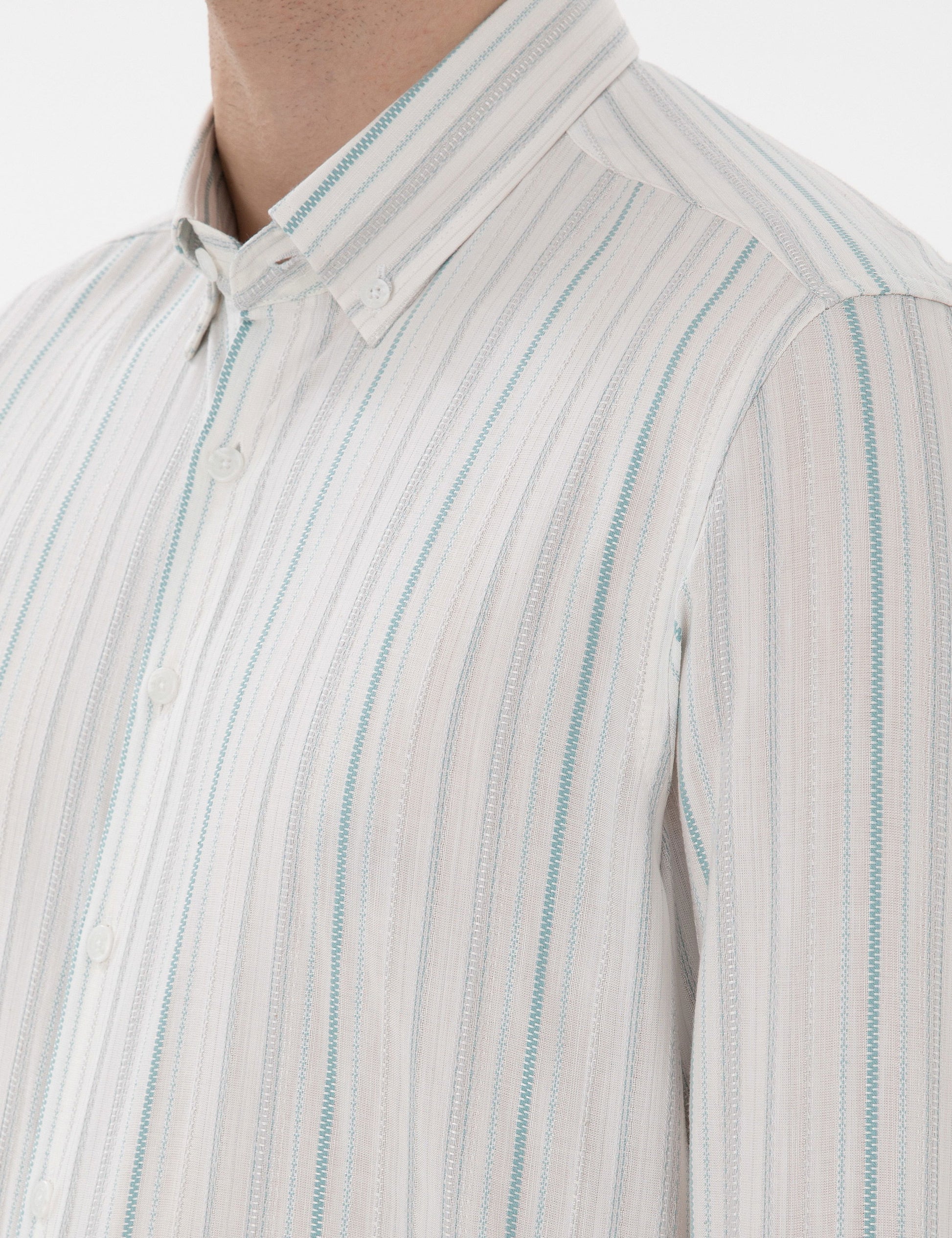 Mint Regular Fit Long Sleeve Shirt