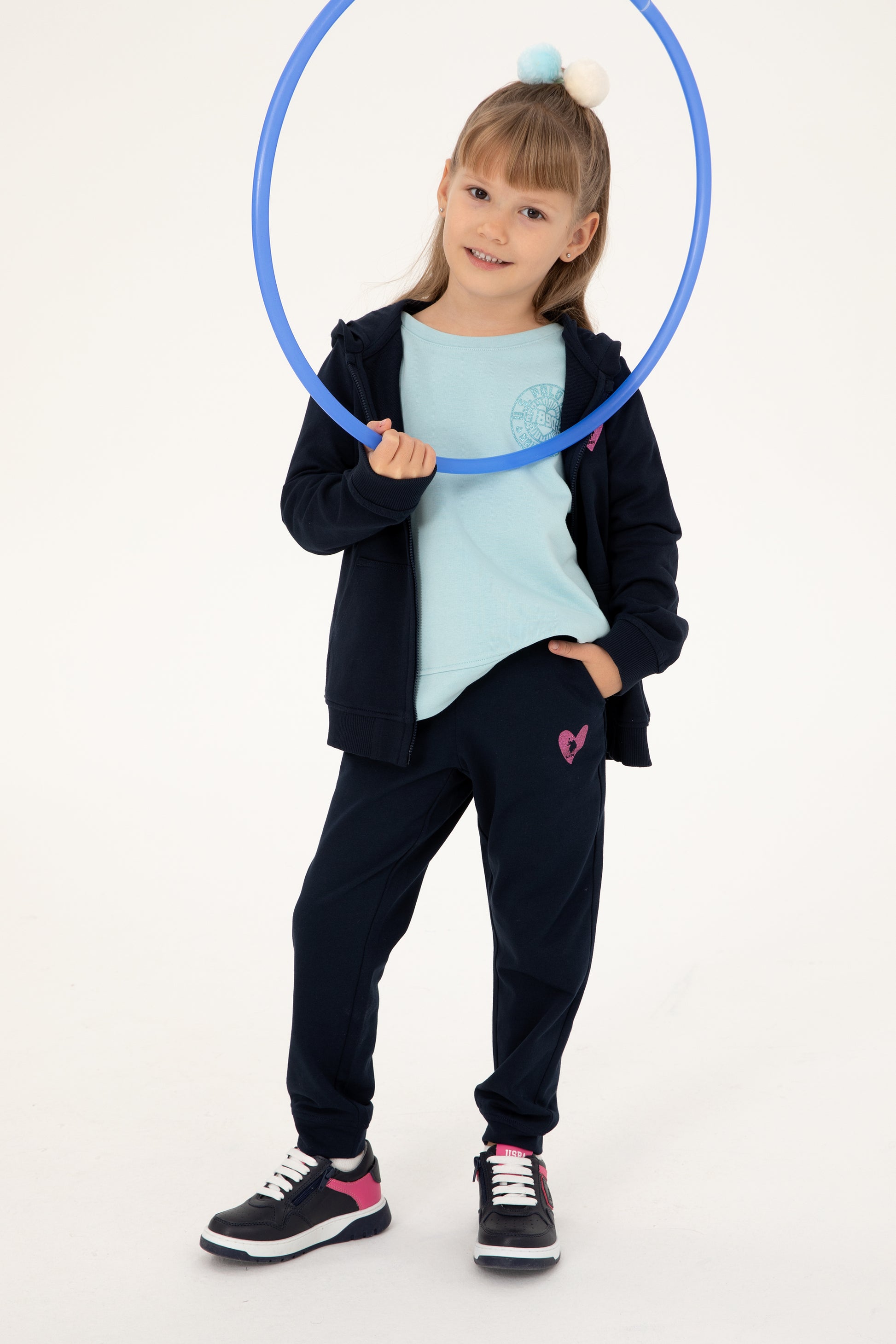Girls' Navy Sweatpants