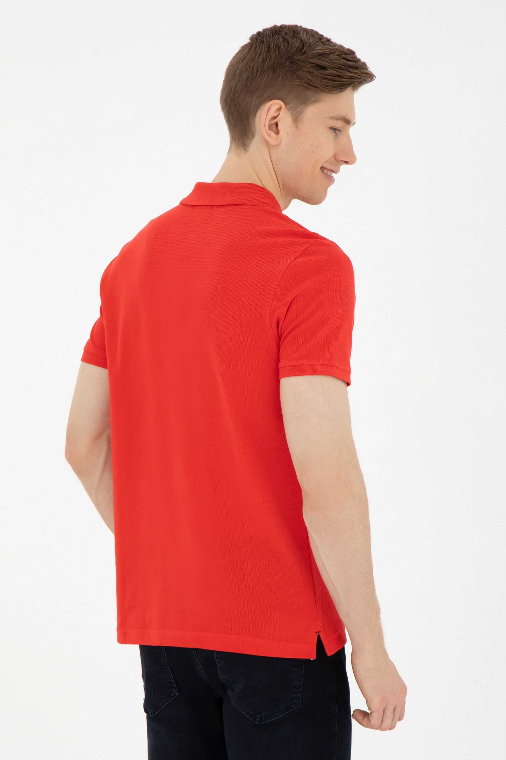 Men's Red Basic T-Shirt