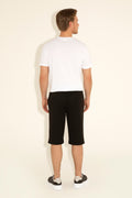 Men's Black Knitted Shorts