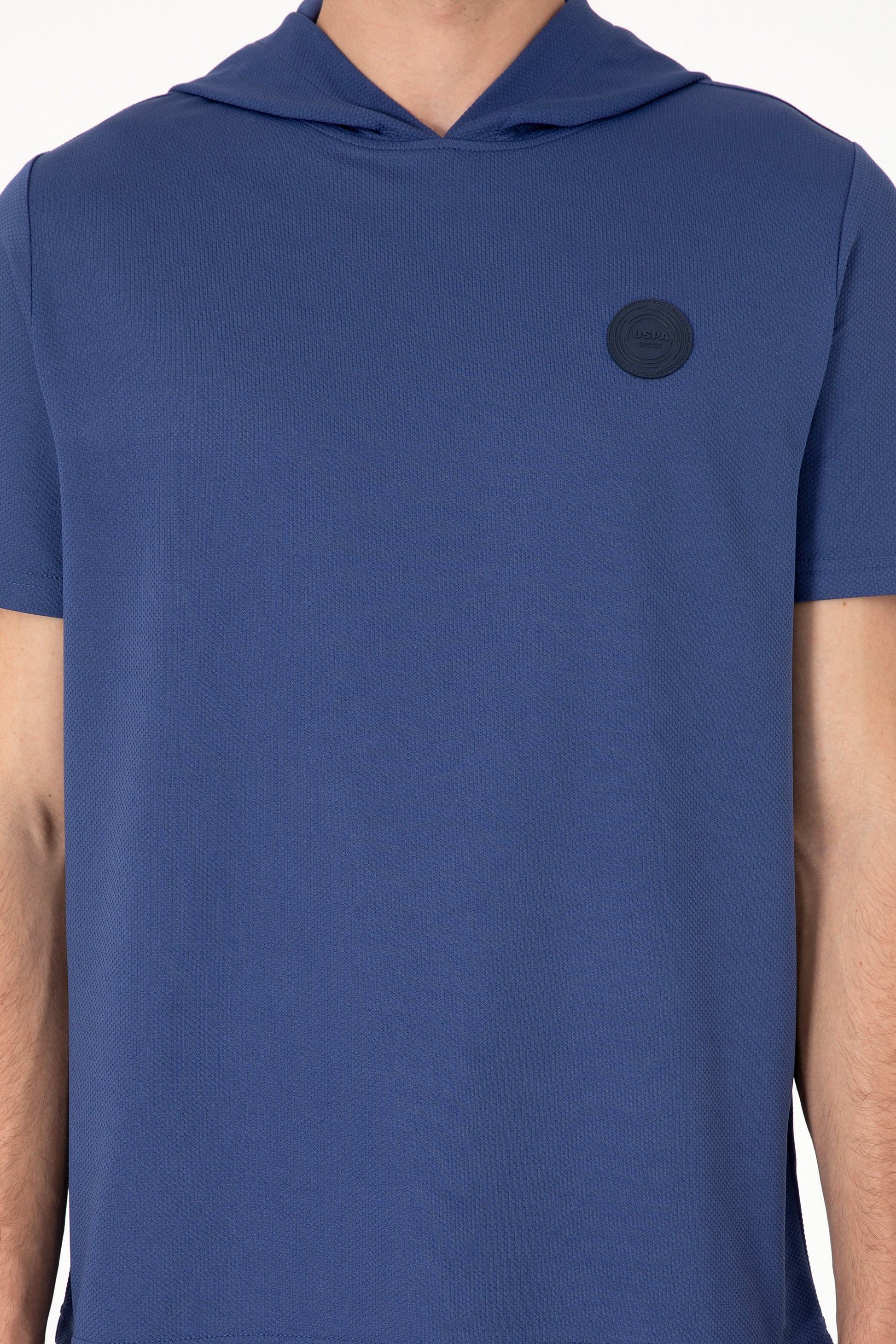 Men's Regular Fit Crew Neck Light Navy T-Shirt
