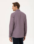 Purple Slim Fit Long Sleeve Shirt