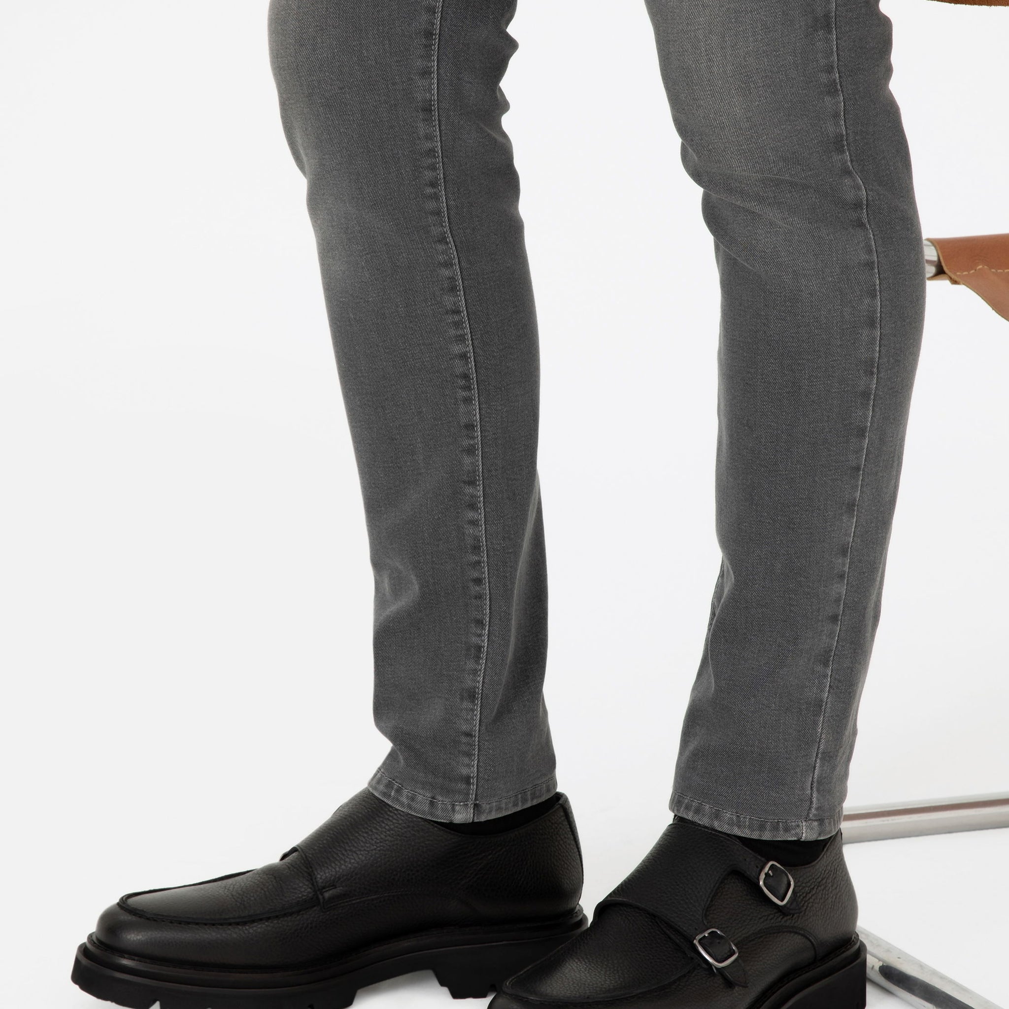 Black 100% Leather Casual Shoes