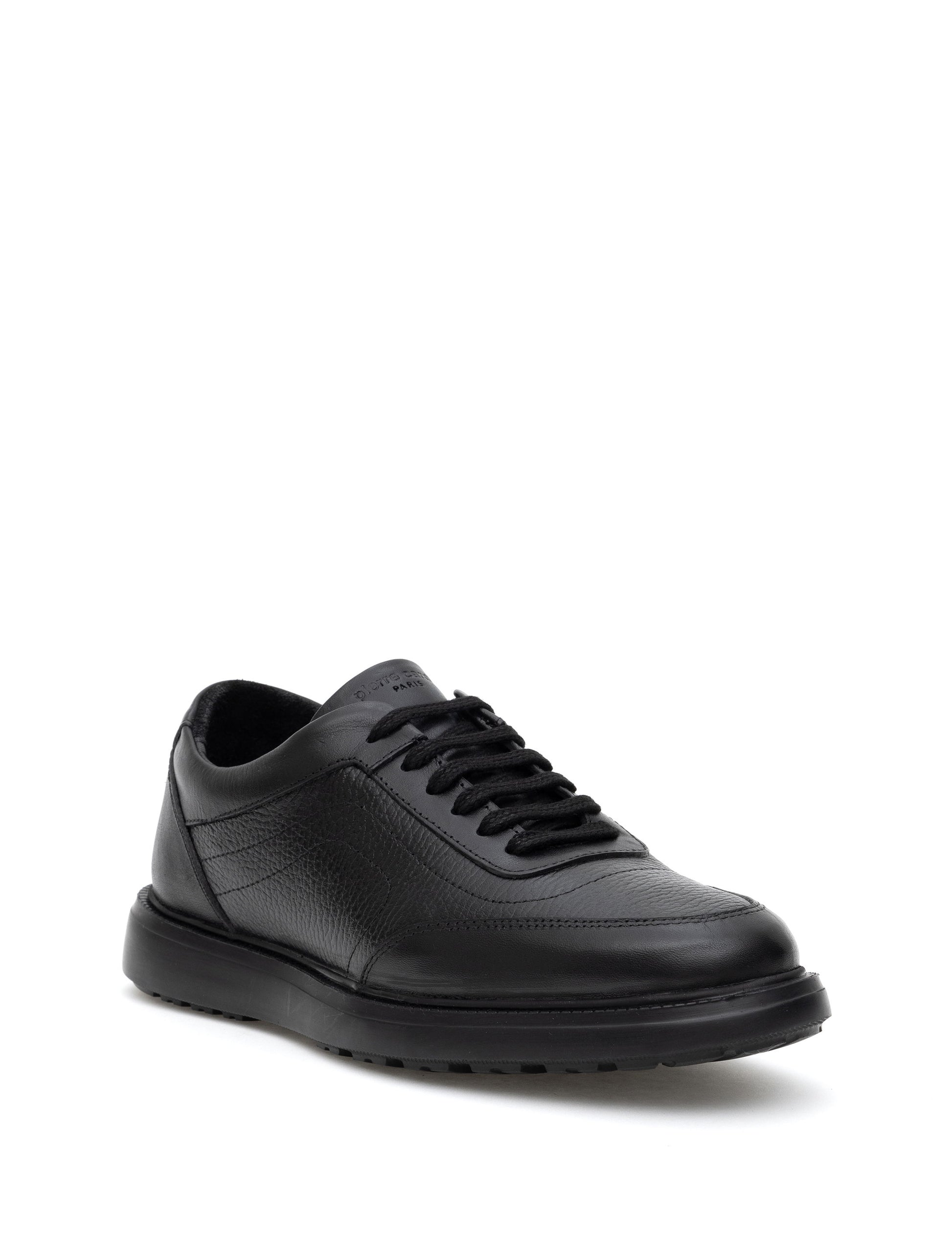 Black 100% Leather Casual Shoes