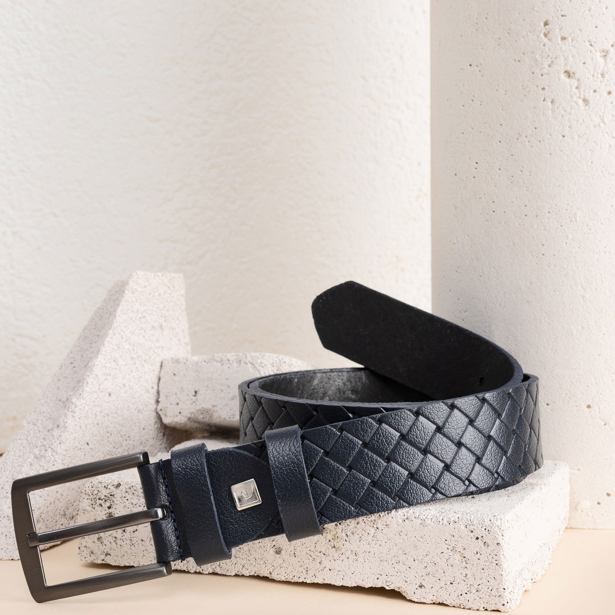 Navy Blue Denim Belt