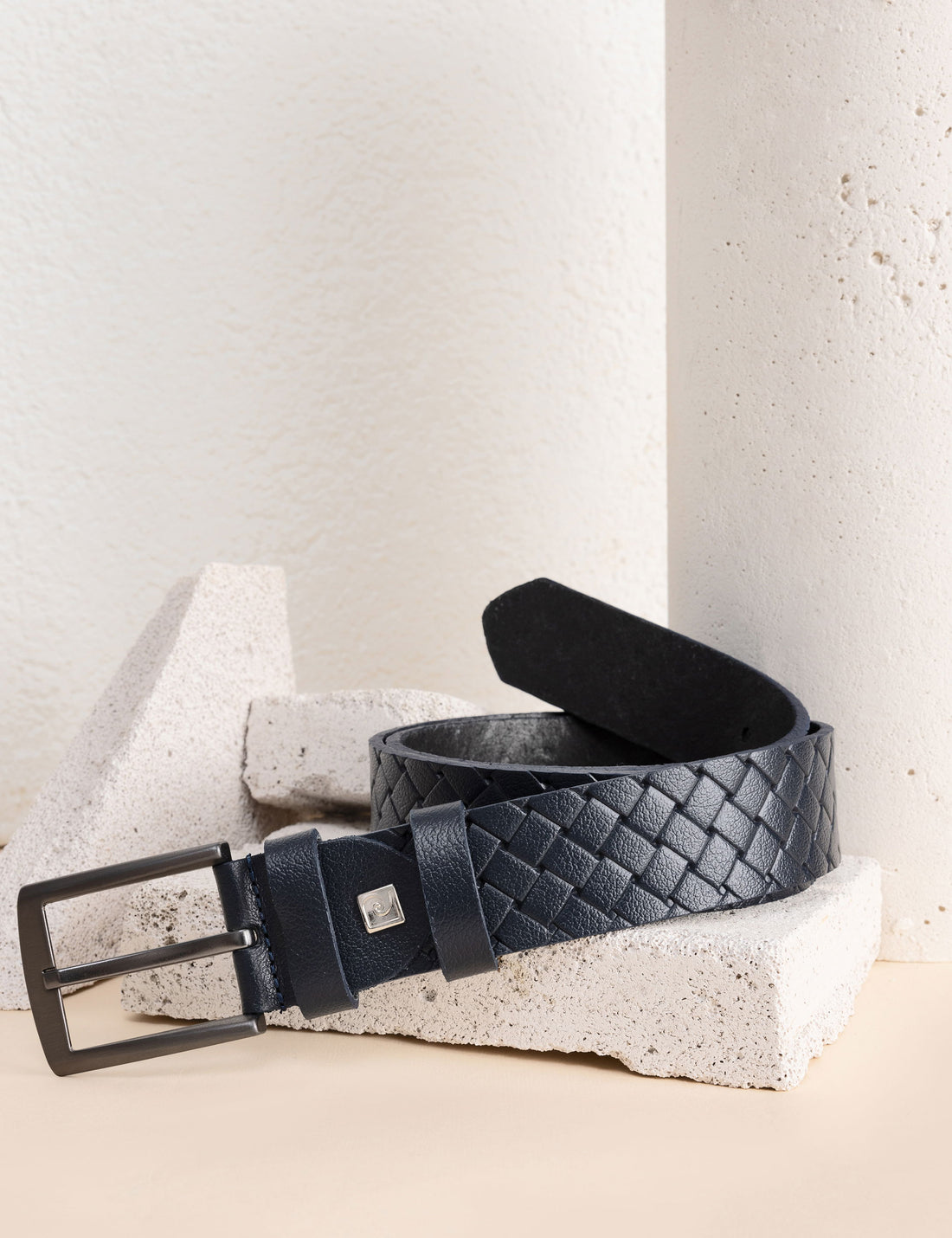 Navy Blue Denim Belt