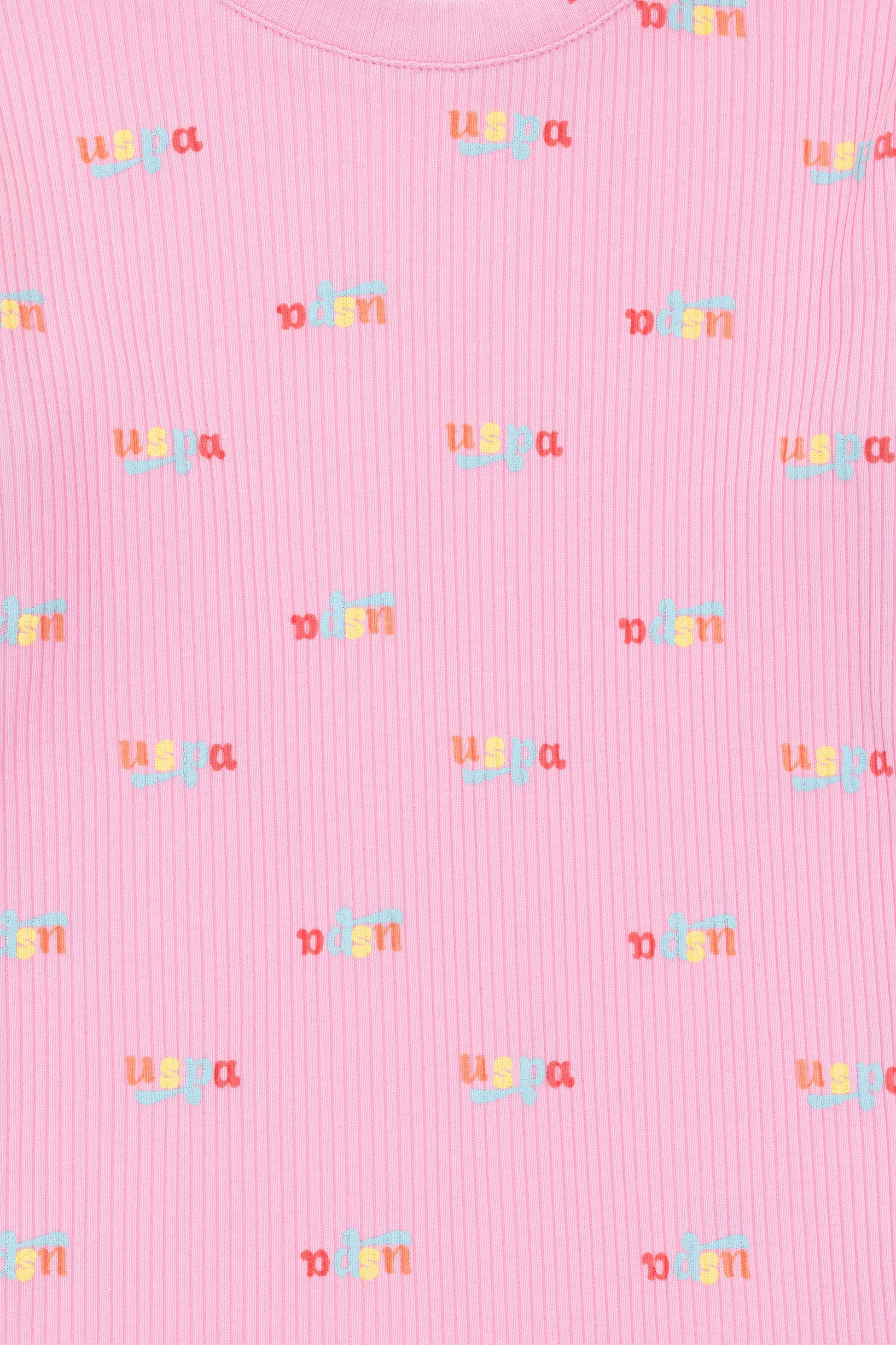 Girls' Pink Crew Neck Sweatshirt