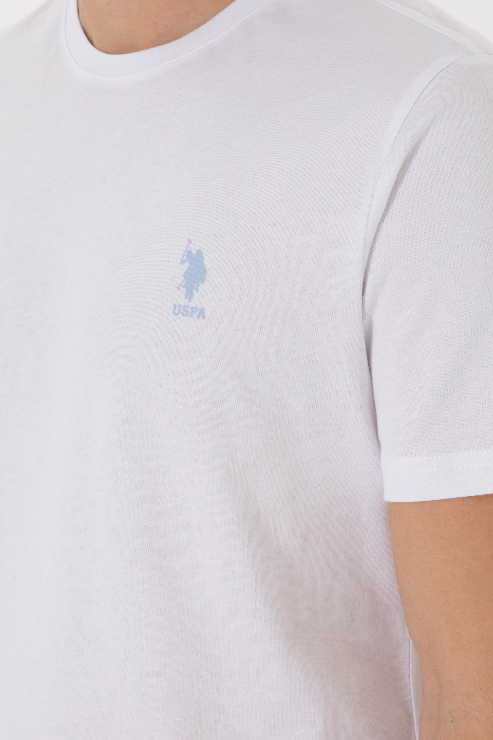 Men's Regular Fit Crew Neck White T-Shirt
