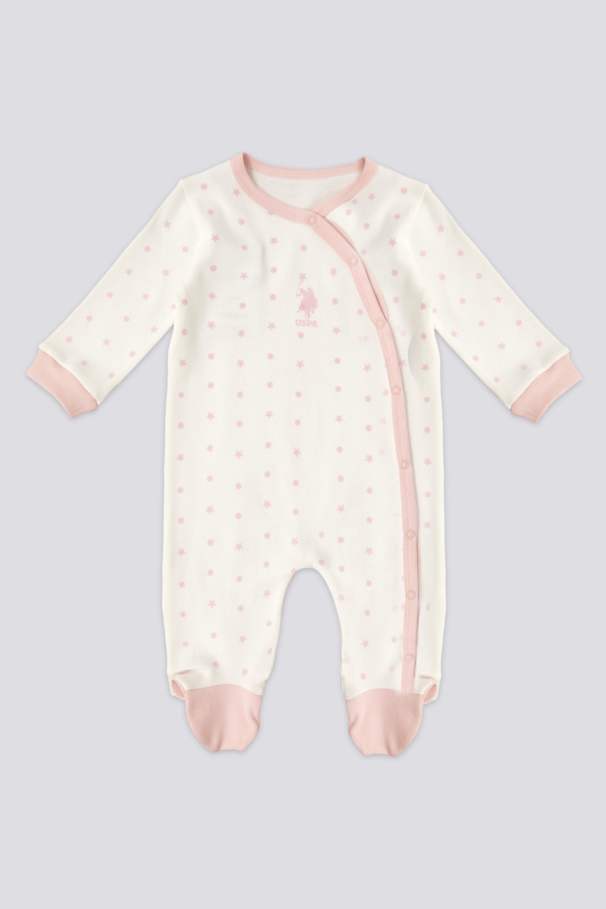 Baby Girl Pink Bootie Jumpsuit