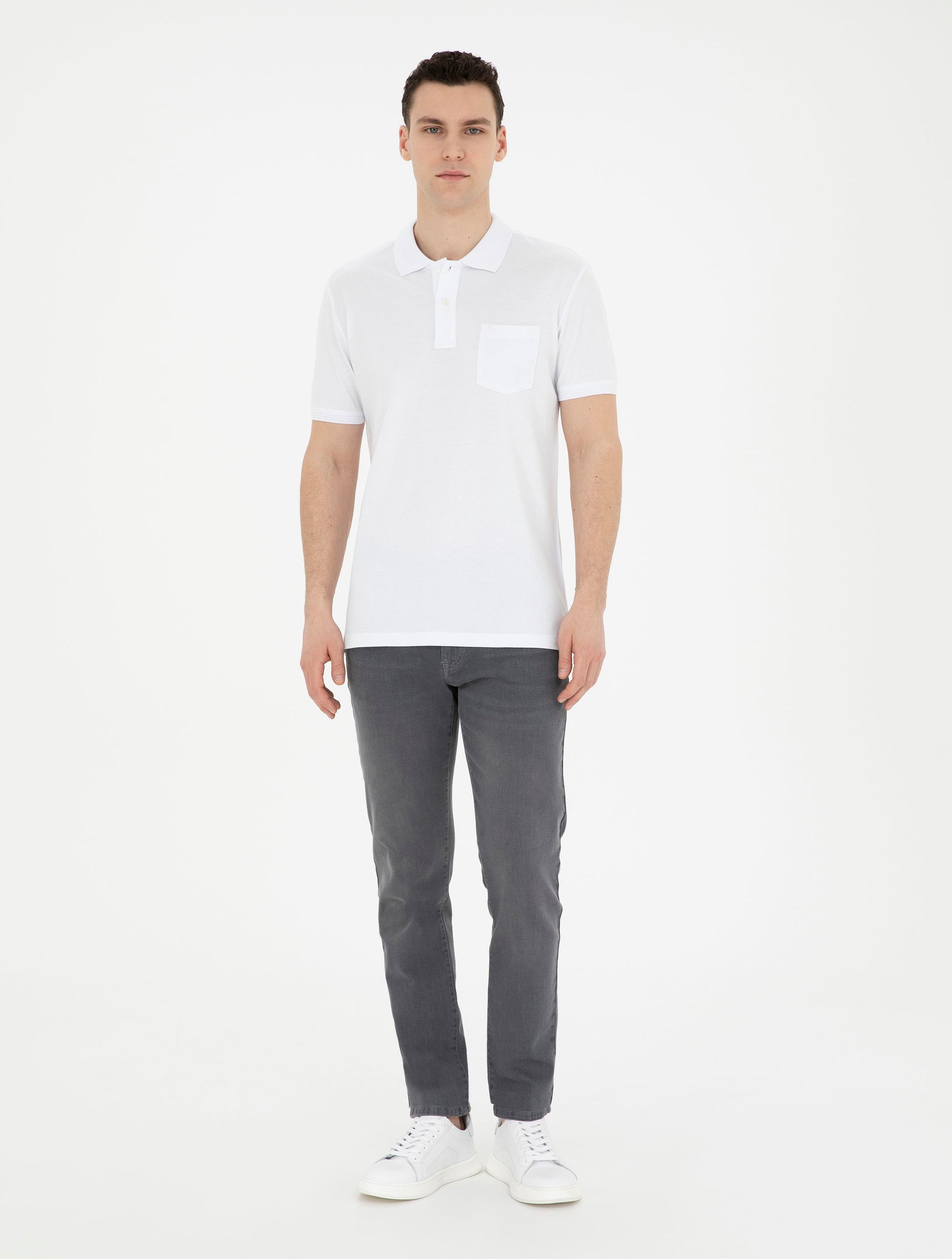 White Regular Fit Basic T-Shirt