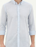 Light Blue Slim Fit Long Sleeve Shirt