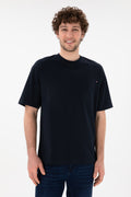 Men's Comfort Fit Crew Neck Navy T-Shirt