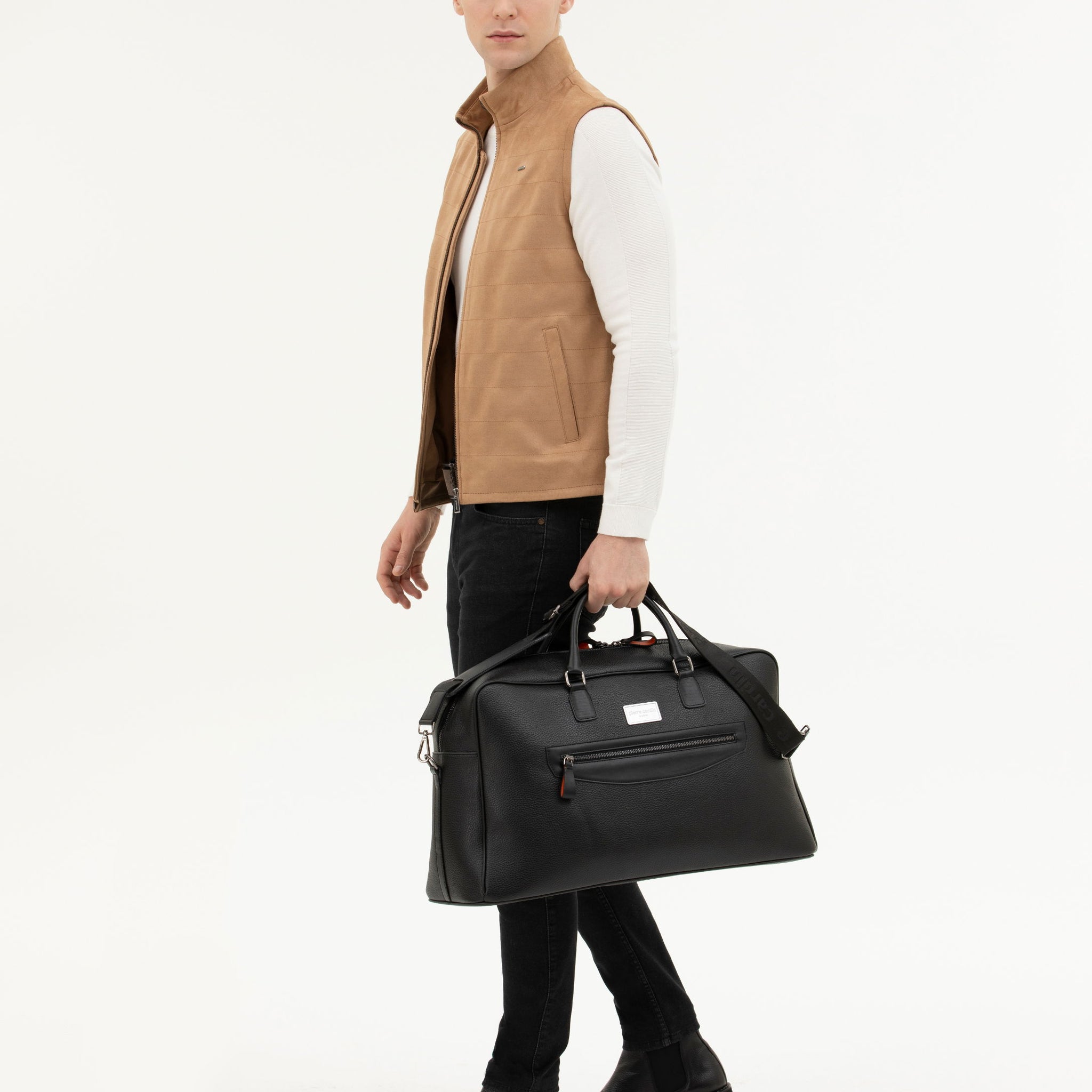 Men's Black Sports Bag