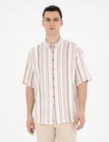 Brown Oversize Short Sleeve Shirt