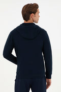 Men's Navy Blue Knitted Cardigan