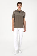 Men's Regular Fit Polo Neck Mink T-Shirt