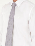 White Slim Fit Long Sleeve Basic Shirt