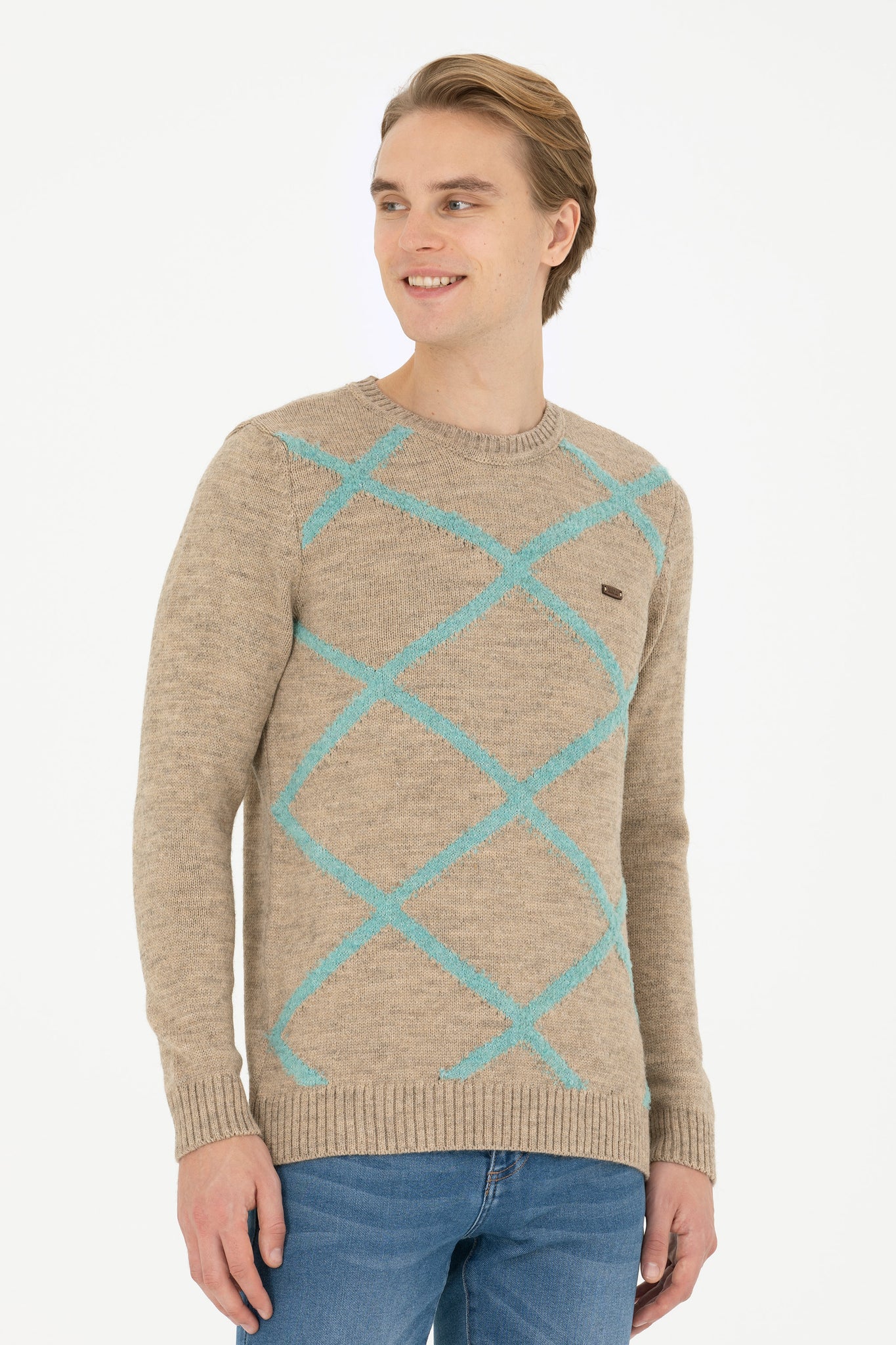 Men's Sand Melange Sweater