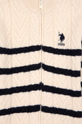 Boy's Cream Knitwear Cardigan