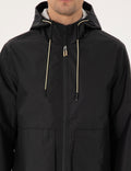 Black Hooded Coat