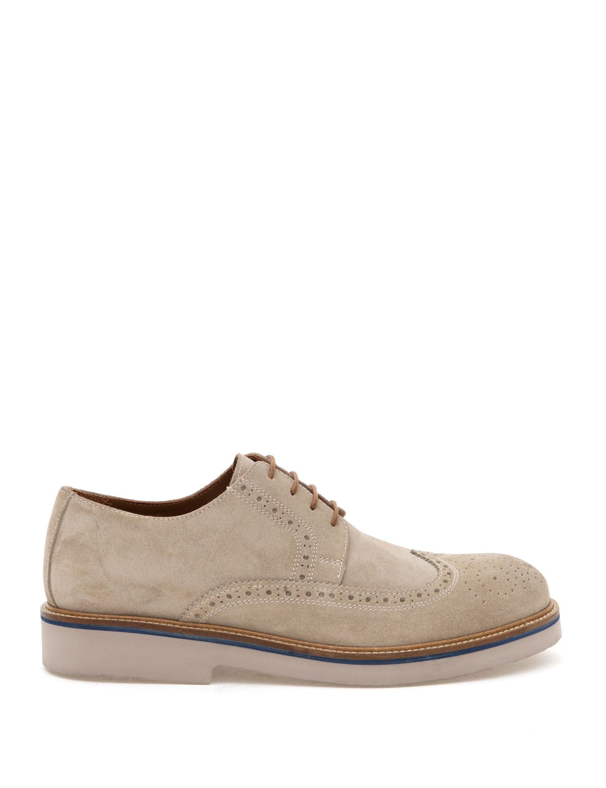 Beige 100% Leather Casual Shoes