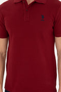 Men's Burgundy Basic T-Shirt