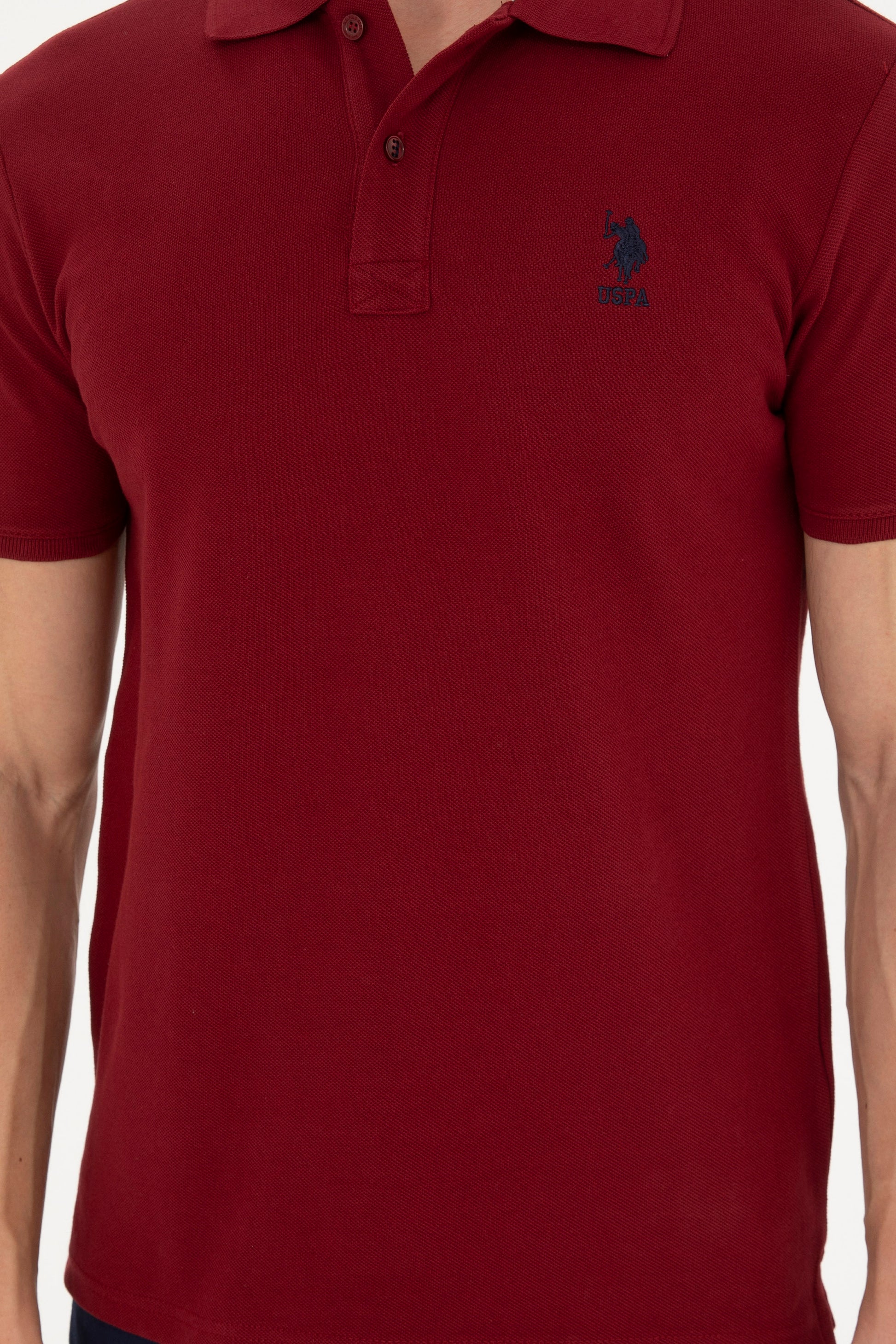 Men's Burgundy Basic T-Shirt