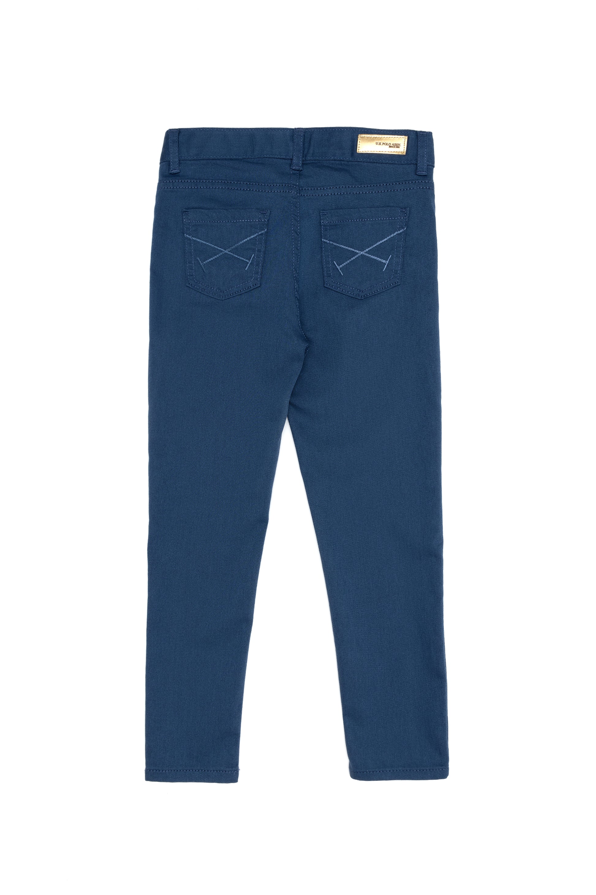 Girls' Indigo Canvas Pants