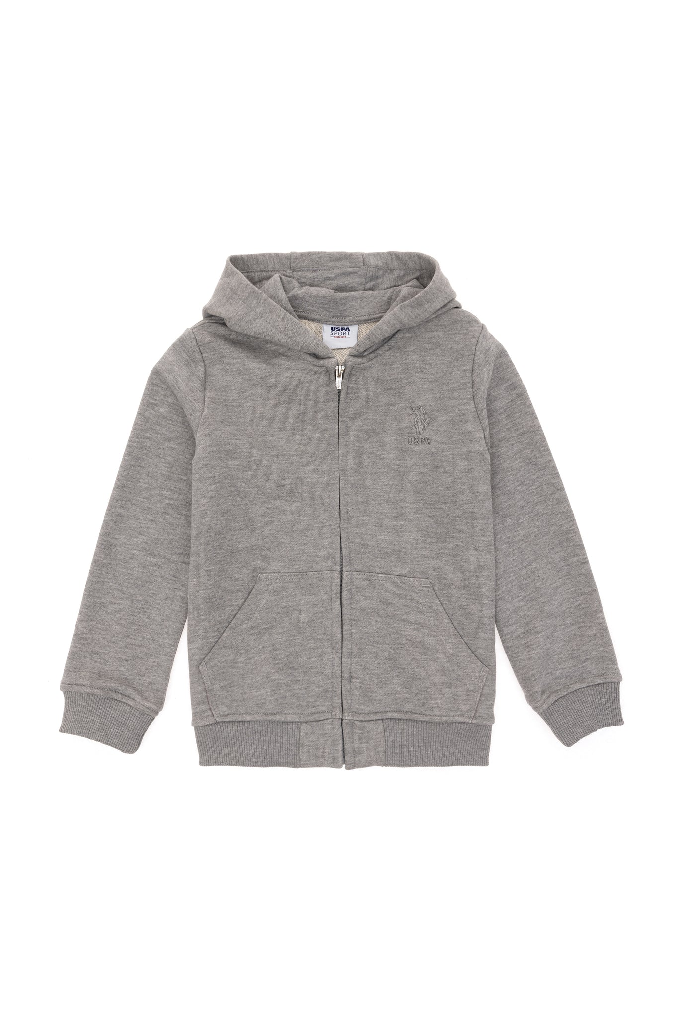 Boy's Grey Melange Basic Sweatshirt
