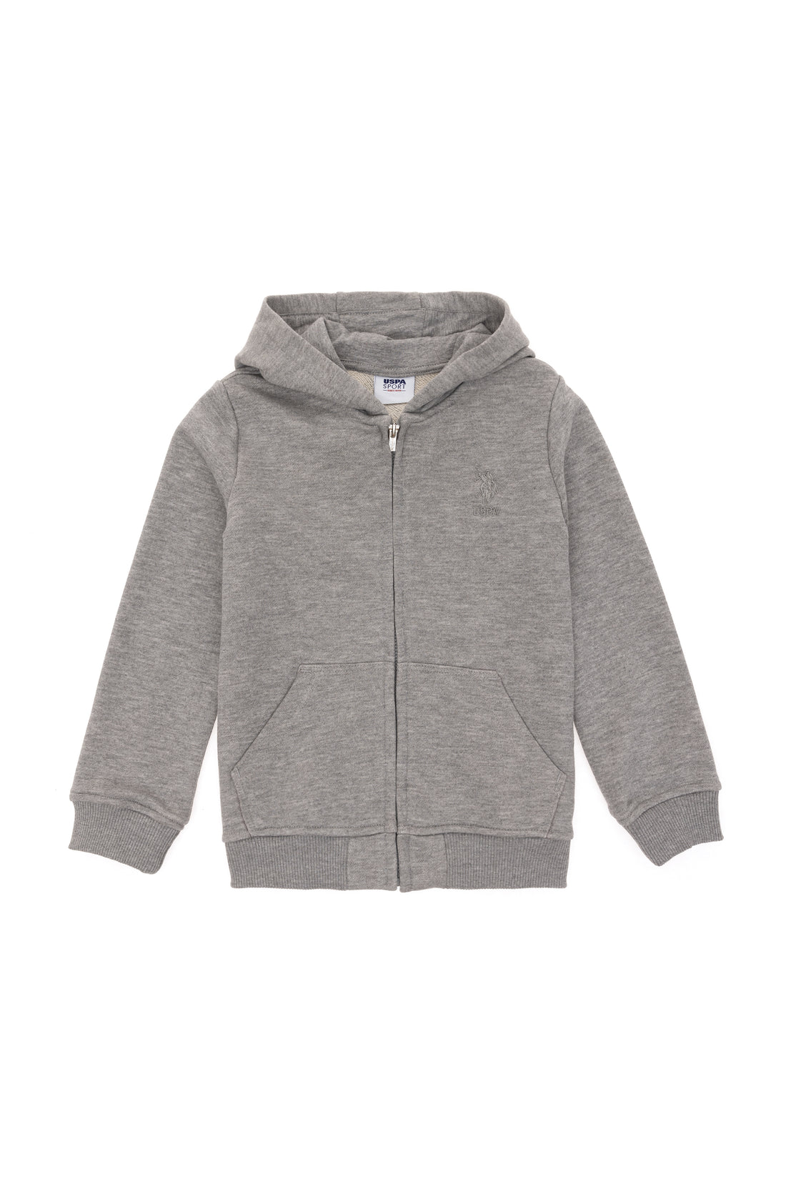 Boy's Grey Melange Basic Sweatshirt